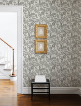 Jacaranda Stone Tropical Trail Wallpaper with Bohemian Animals Pattern - Brewster 4146-27247