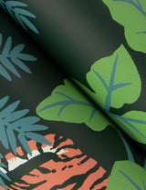 Caspian Jungle Prowl Evergreen Wallpaper with Bohemian Animal Motif - A-Street Prints 4146-27251