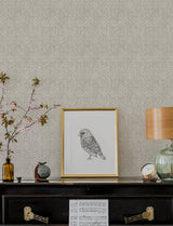 Gallivant Grey Woven Geometric Wallpaper with Raised Textured Bohemian Global Pattern - A-Street Prints 4146-27254