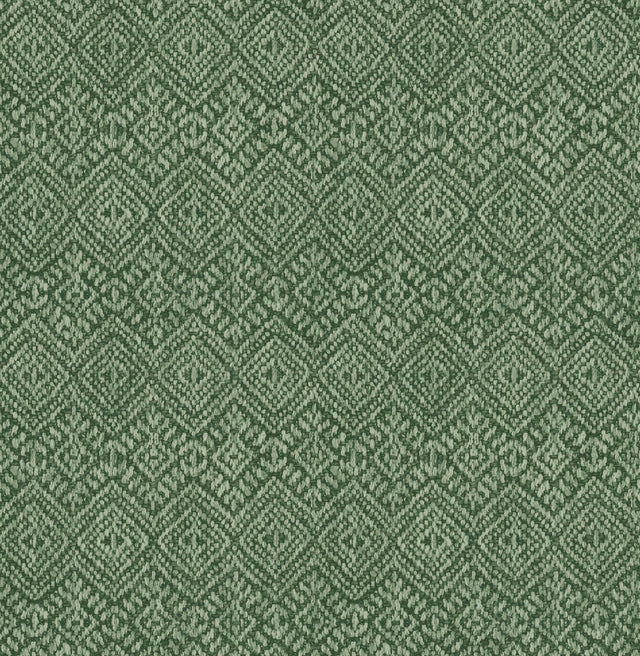 Gallivant Green Woven Geometric Wallpaper with Textured Raised Ink - Brewster 4146-27256