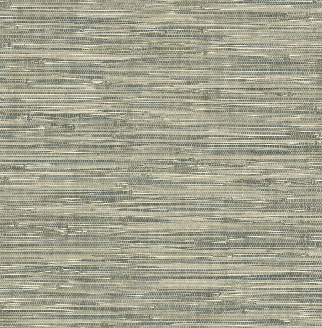 Exhale Moss Woven Faux Grasscloth Wallpaper with Faux Grasscloth Graphics - A-Street Prints 4146-27261