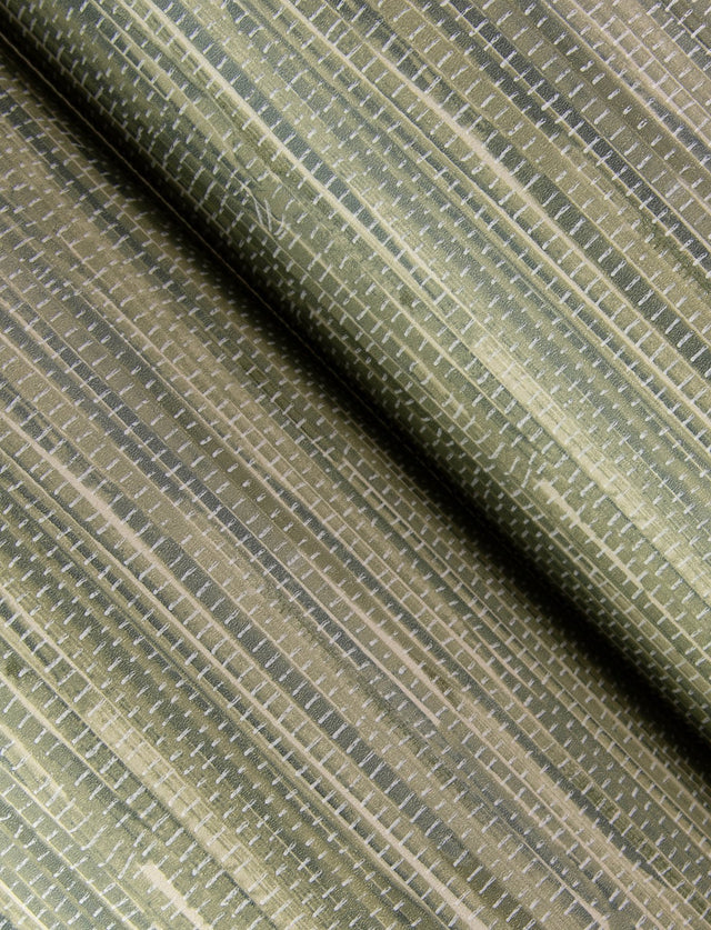 Exhale Moss Woven Faux Grasscloth Wallpaper with Faux Grasscloth Graphics - A-Street Prints 4146-27261