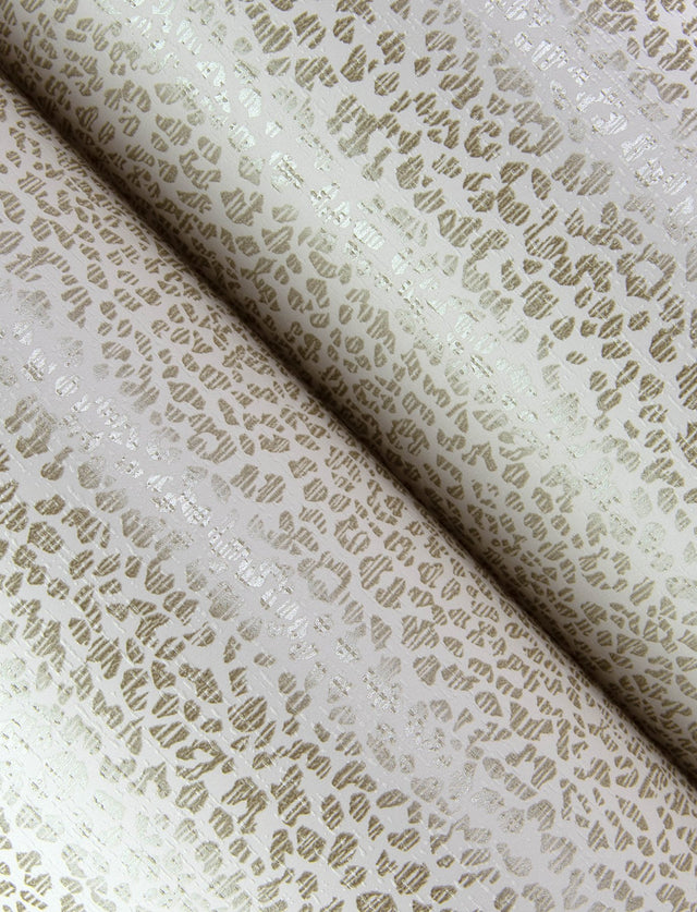 Soul Champagne Animal Print Wallpaper with Metallic Textured Leopard Print - A-Street Prints 4146-27266