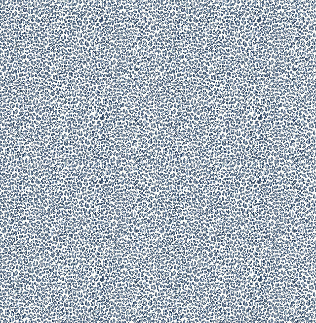 Soul Indigo Animal Print Wallpaper with Bohemian Leopard Print - A-Street Prints 4146-27268