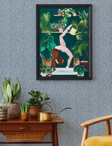 Soul Indigo Animal Print Wallpaper with Bohemian Leopard Print - A-Street Prints 4146-27268
