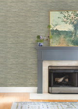 Exhale Moss by A-Street Prints Woven Faux Grasscloth Wallpaper- A-Street Prints 4147-27261