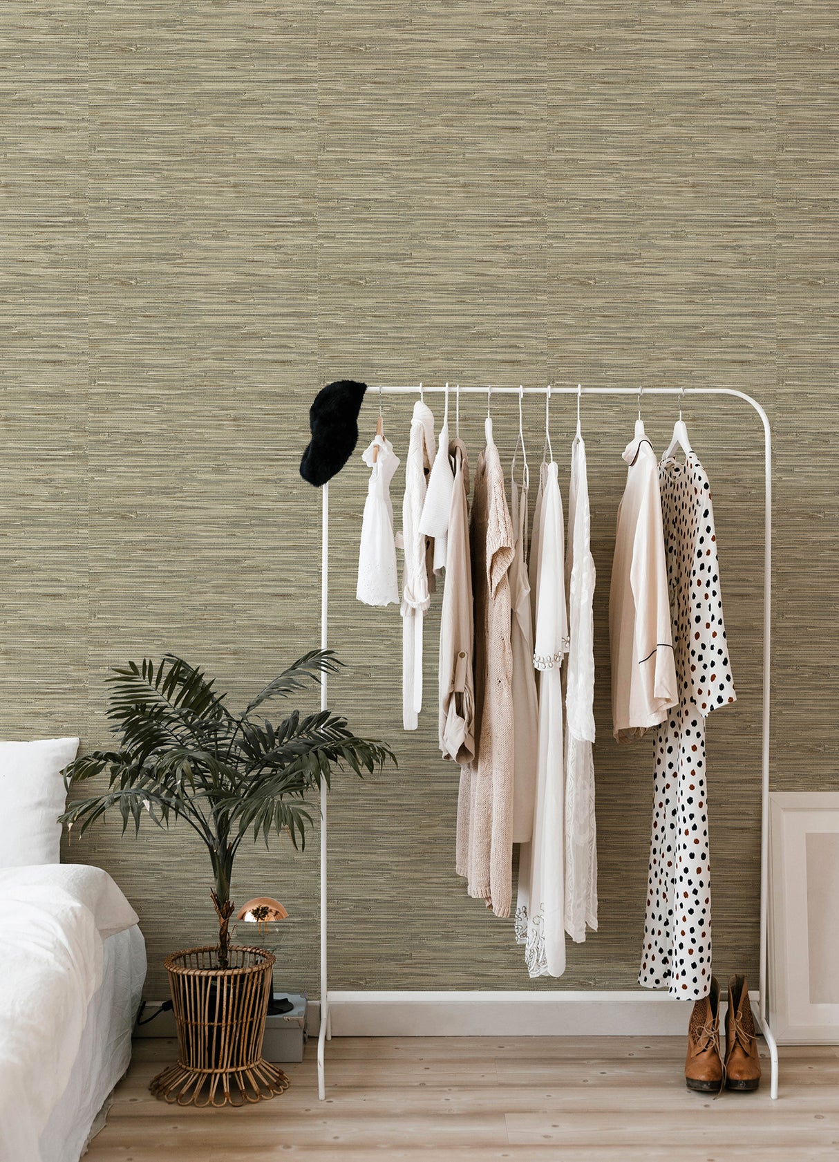 Exhale Olive by A-Street Prints Woven Faux Grasscloth Wallpaper – A-Street Prints 4147-27262