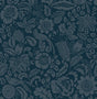 Marta Navy Floral Trail Wallpaper by A-Street Prints