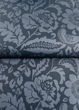 Marta Navy by A-Street Prints Floral Trail Wallpaper – Brewster Home Fashions 4147-27360