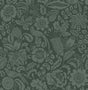 Marta Green Floral Trail wallpaper by A-Street Prints showing tonal birds and flowers on a hunter green ground