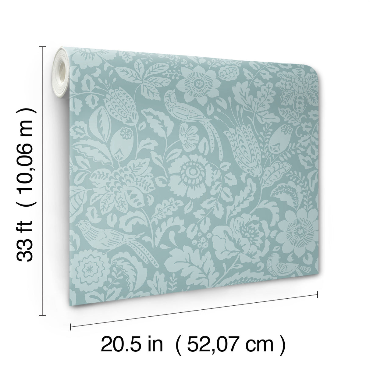 Marta Teal by A-Street Prints Floral Trail Wallpaper – A-Street Prints 4147-27363