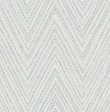 Lainey Blue Stitched Chevron Wallpaper by A-Street Prints roll and pattern