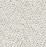 Lainey Neutral Stitched Chevron Wallpaper by A-Street Prints