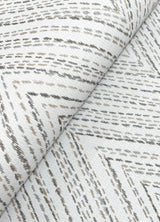 Lainey Neutral by A-Street Prints Stitched Chevron Wallpaper- Brewster Home Fashions 4147-27369