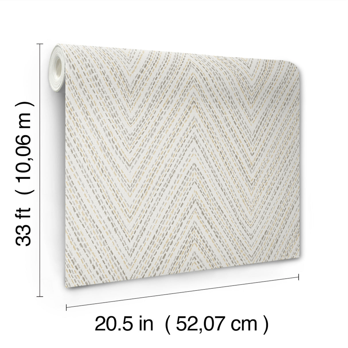 Lainey Neutral by A-Street Prints Stitched Chevron Wallpaper- Brewster Home Fashions 4147-27369