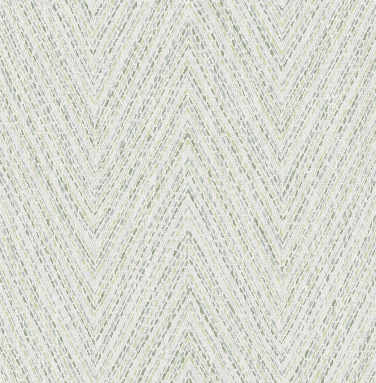 A-Street Prints Lainey Green Stitched Chevron Wallpaper roll and pattern