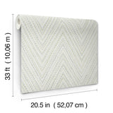 Lainey Green by A-Street Prints Stitched Chevron Wallpaper – A-Street Prints 4147-27370