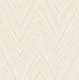 Lainey Apricot Stitched Chevron Wallpaper by A-Street Prints