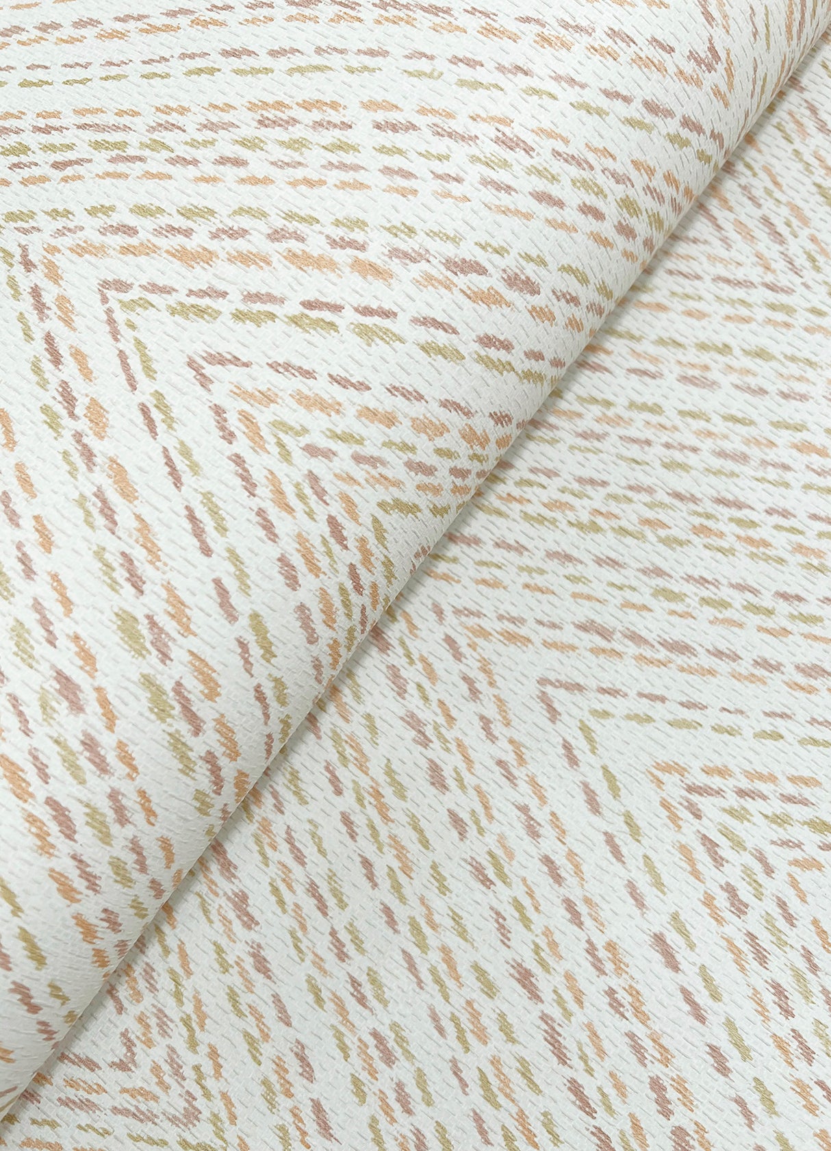 Lainey Apricot by A-Street Prints Stitched Chevron Wallpaper – A-Street Prints 4147-27371