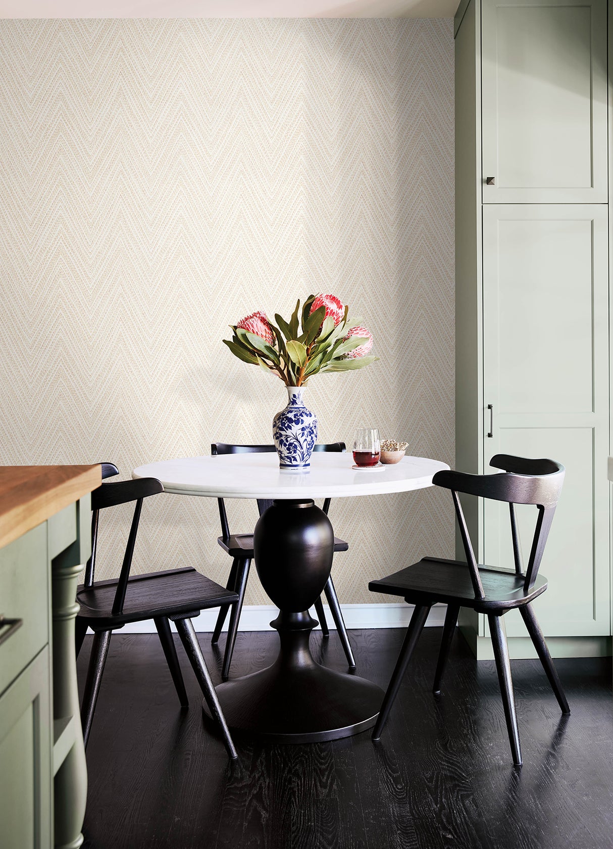 Lainey Apricot by A-Street Prints Stitched Chevron Wallpaper – A-Street Prints 4147-27371