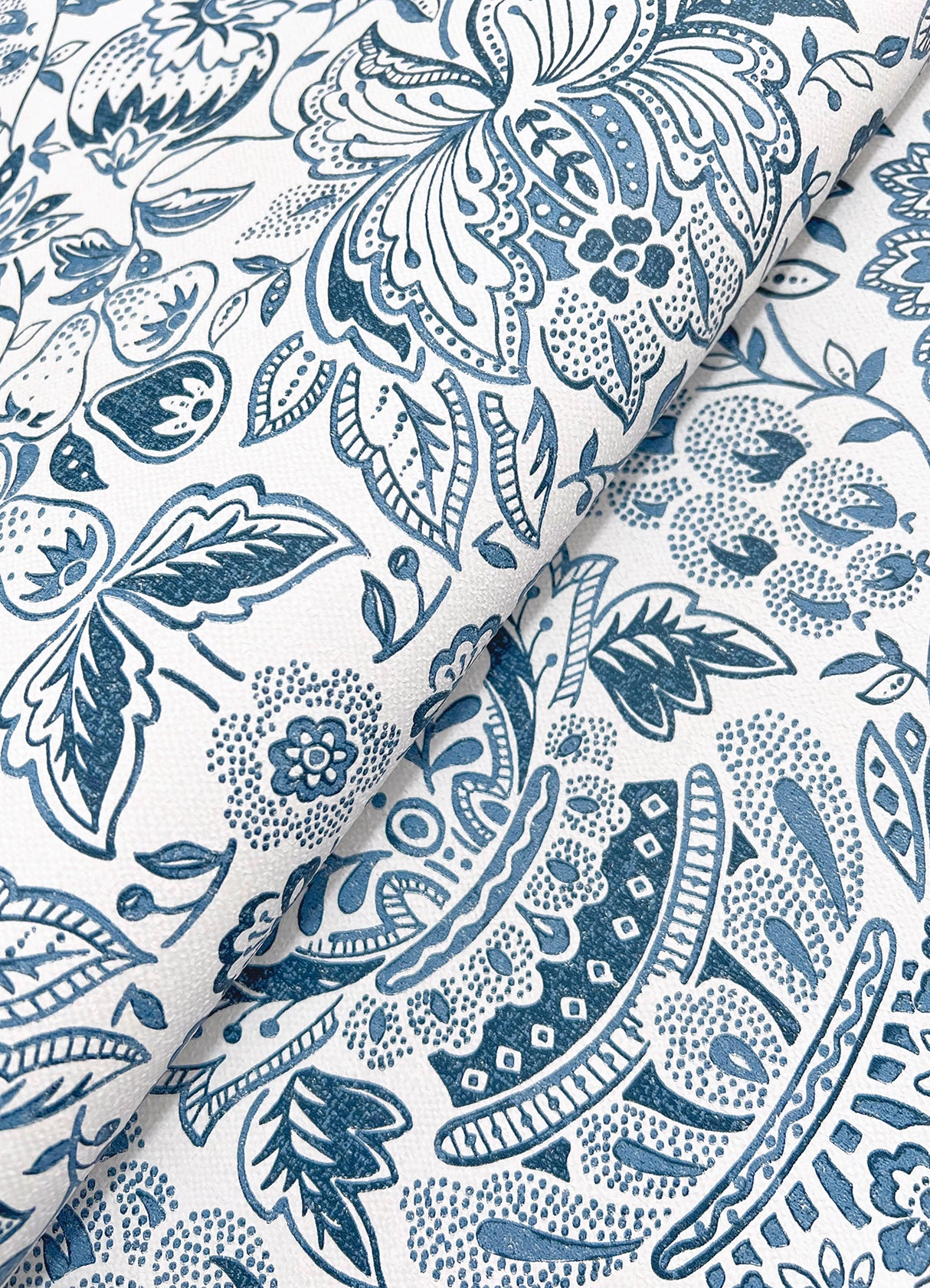 Blanche Blue Floral Damask Wallpaper by A-Street Prints- A-Street Prints 4147-27372