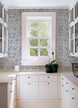 Blanche Blue Floral Damask Wallpaper by A-Street Prints- A-Street Prints 4147-27372