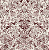 Blanche Plum Floral Damask Wallpaper by A-Street Prints