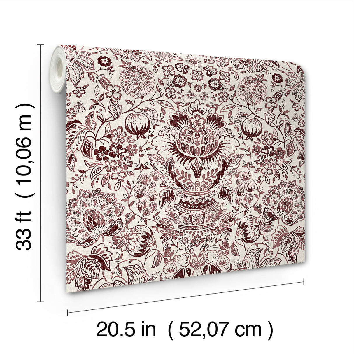 Blanche Plum by A-Street Prints Floral Damask Wallpaper – A-Street Prints 4147-27373