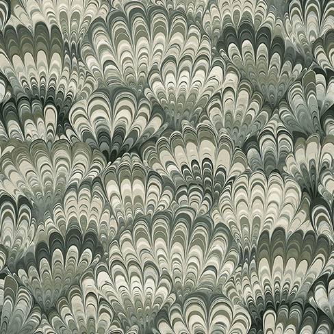 Octavia Dark Green Marbled Ink Wallpaper by A-Street Prints
