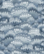 A-Street Prints Octavia Blue Marbled Ink Wallpaper – detail and room scenes