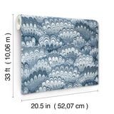 Octavia Blue by A-Street Prints Marbled Ink Wallpaper – A-Street Prints 4147-27379
