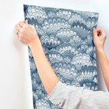Octavia Blue by A-Street Prints Marbled Ink Wallpaper – A-Street Prints 4147-27379