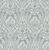 Berkshire Denim Damask Wallpaper by A-Street Prints, pattern detail 4147-27380