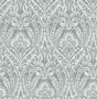 Berkshire Denim Damask Wallpaper by A-Street Prints, pattern detail 4147-27380