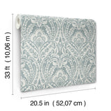 Berkshire Denim by A-Street Prints Damask Wallpaper – A-Street Prints 4147-27380