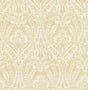 A-Street Prints Berkshire Butter Damask Wallpaper roll with cream and butter yellow ornate damask.