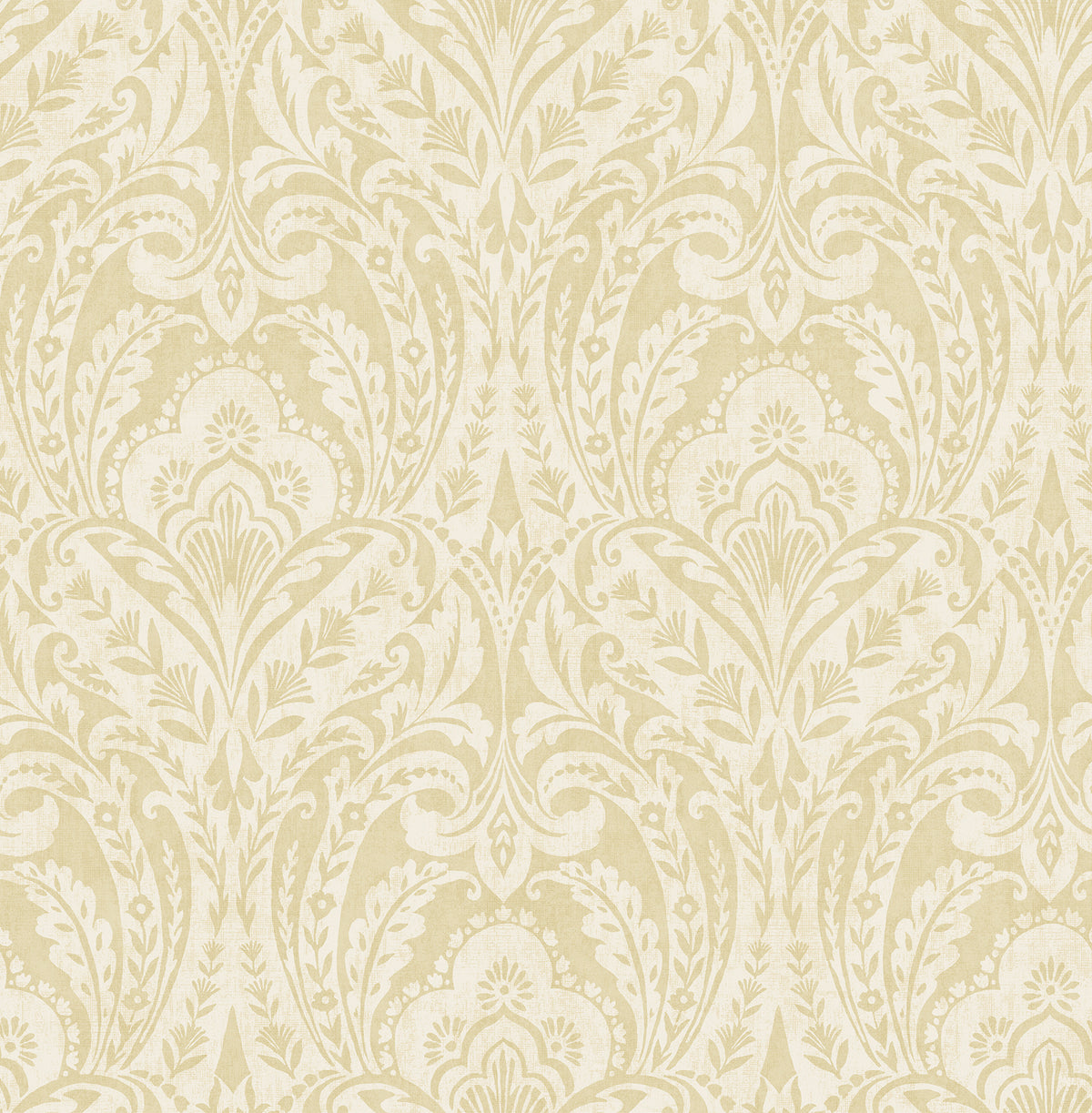 Berkshire Butter by A-Street Prints Unpasted Non Woven Damask Wallpaper – A-Street Prints 4147-27383-Sample