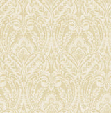 Berkshire Butter by A-Street Prints Unpasted Non Woven Damask Wallpaper – A-Street Prints 4147-27383-Sample