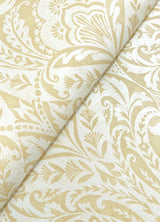 Berkshire Butter by A-Street Prints Unpasted Non Woven Damask Wallpaper – A-Street Prints 4147-27383-Sample