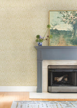 Berkshire Butter by A-Street Prints Unpasted Non Woven Damask Wallpaper – A-Street Prints 4147-27383-Sample