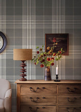 Westley Grey by A-Street Prints Plaid Wallpaper – A-Street Prints 4147-27384