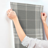 Westley Grey by A-Street Prints Plaid Wallpaper – A-Street Prints 4147-27384