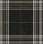 Westley Black Plaid wallpaper by A-Street Prints, roll and pattern view