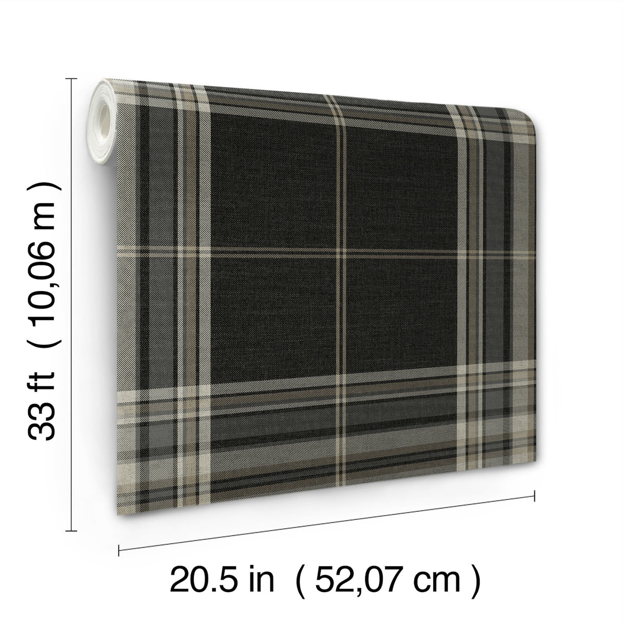 Westley Black by A-Street Prints Plaid Wallpaper – A-Street Prints 4147-27388