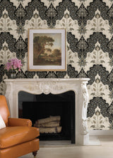 Auden Black by A-Street Prints Floral Grandeur Wallpaper- A-Street Prints 4147-27389