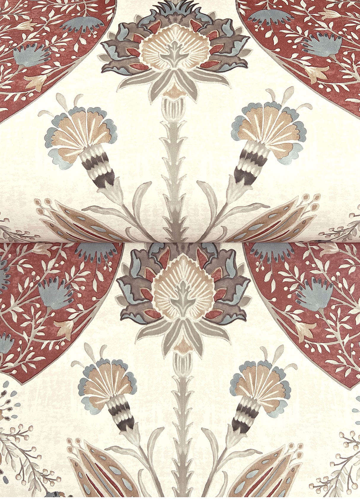 Auden Ruby Floral Grandeur Ruby by A-Street Prints Botanical Wallpaper – A-Street Prints 4147-27390