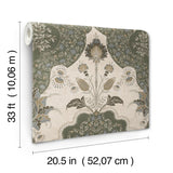 Auden Green Floral Grandeur by A-Street Prints Wallpaper – A-Street Prints 4147-27391