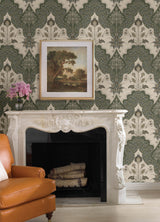 Auden Green Floral Grandeur by A-Street Prints Wallpaper – A-Street Prints 4147-27391