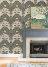 Auden Green Floral Grandeur by A-Street Prints Wallpaper – A-Street Prints 4147-27391