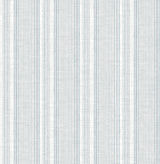 A-Street Prints Ayanna Blue Striped Wallpaper roll and pattern